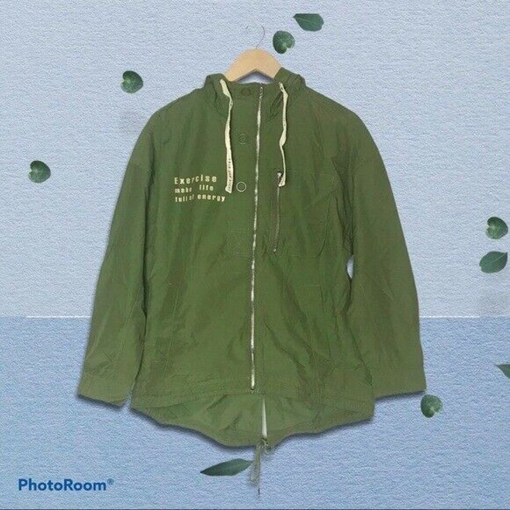 NEWear NWT Women's Large Windbreaker Jacket Full-Zip Hood Chinese Brand Coat